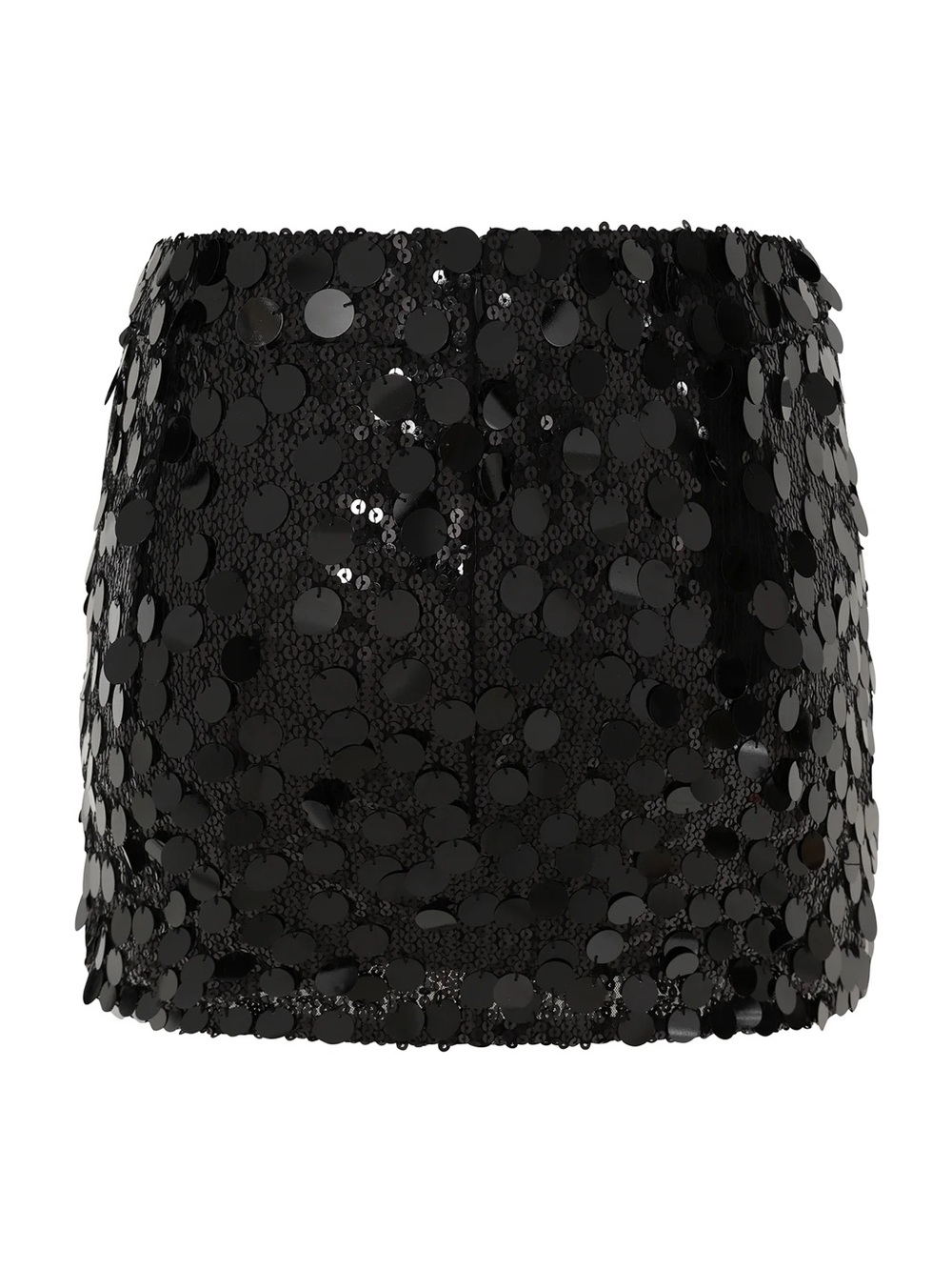 Black Sequin Mini Skirt